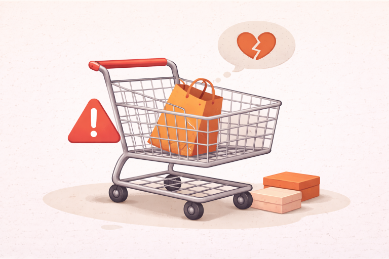 Abandoned-cart-characteur-broken-heart-with-a-cart