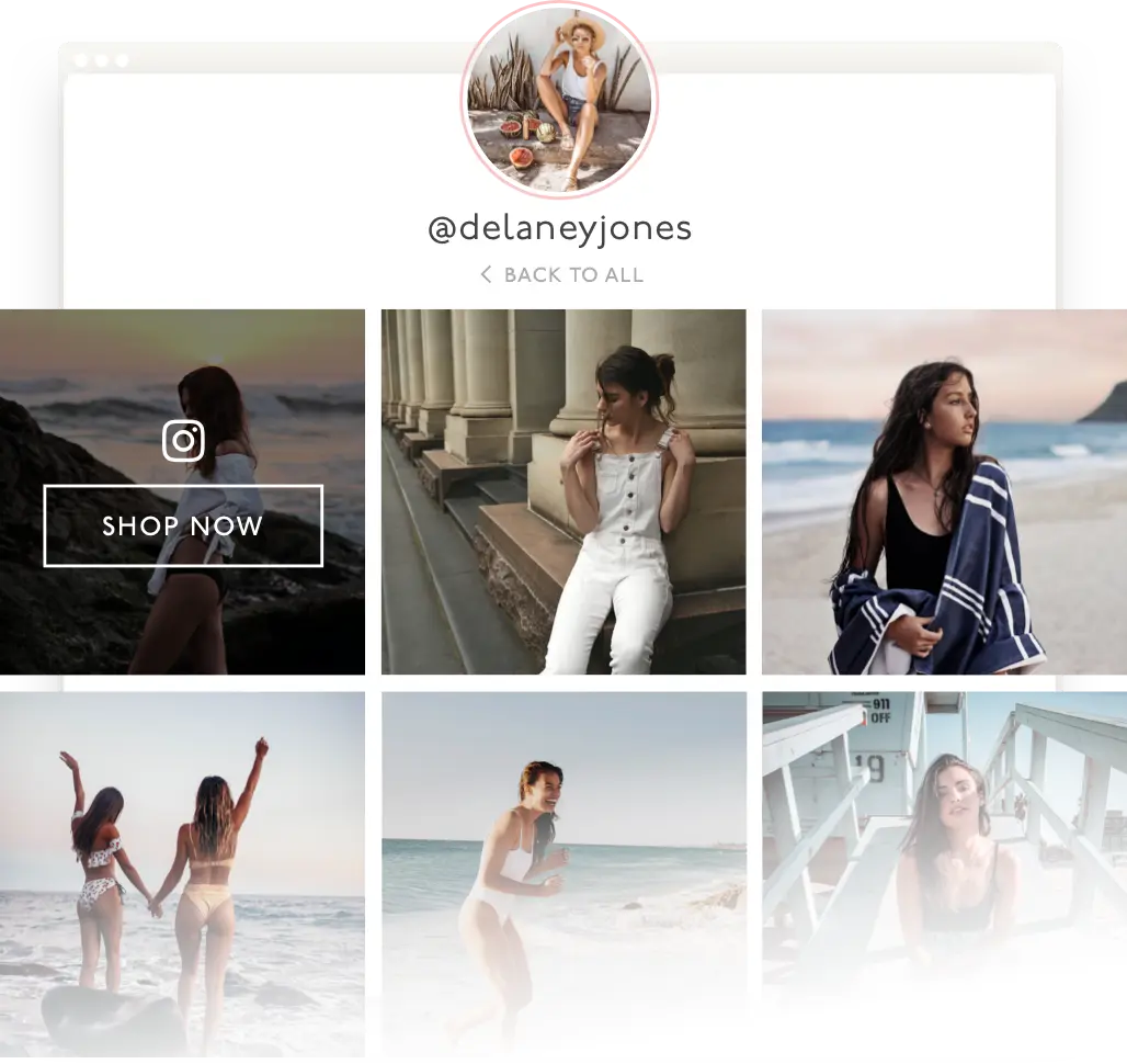 Shoppable Instagram and TikTok Galleries