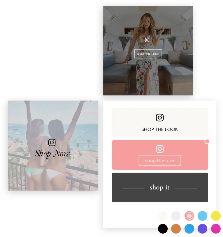 Customize shoppable galleries